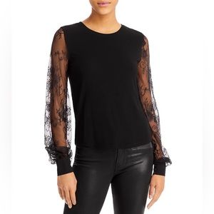 NWOT Generation Love $175 Noelle Lace Sleeve Top 🖤